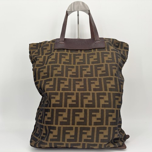 Fendi zucca canvas tote - zucca,
