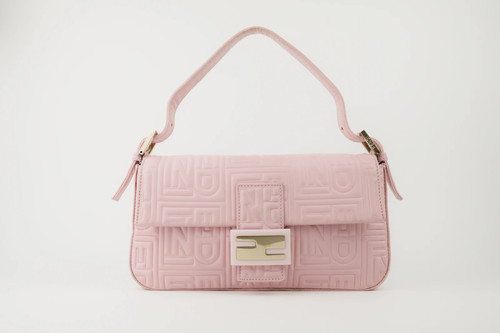 Fendi baguette pelle rosa - pelle,